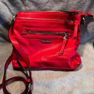 Dana Buchman Bold Red-Orange Crossbody Bag